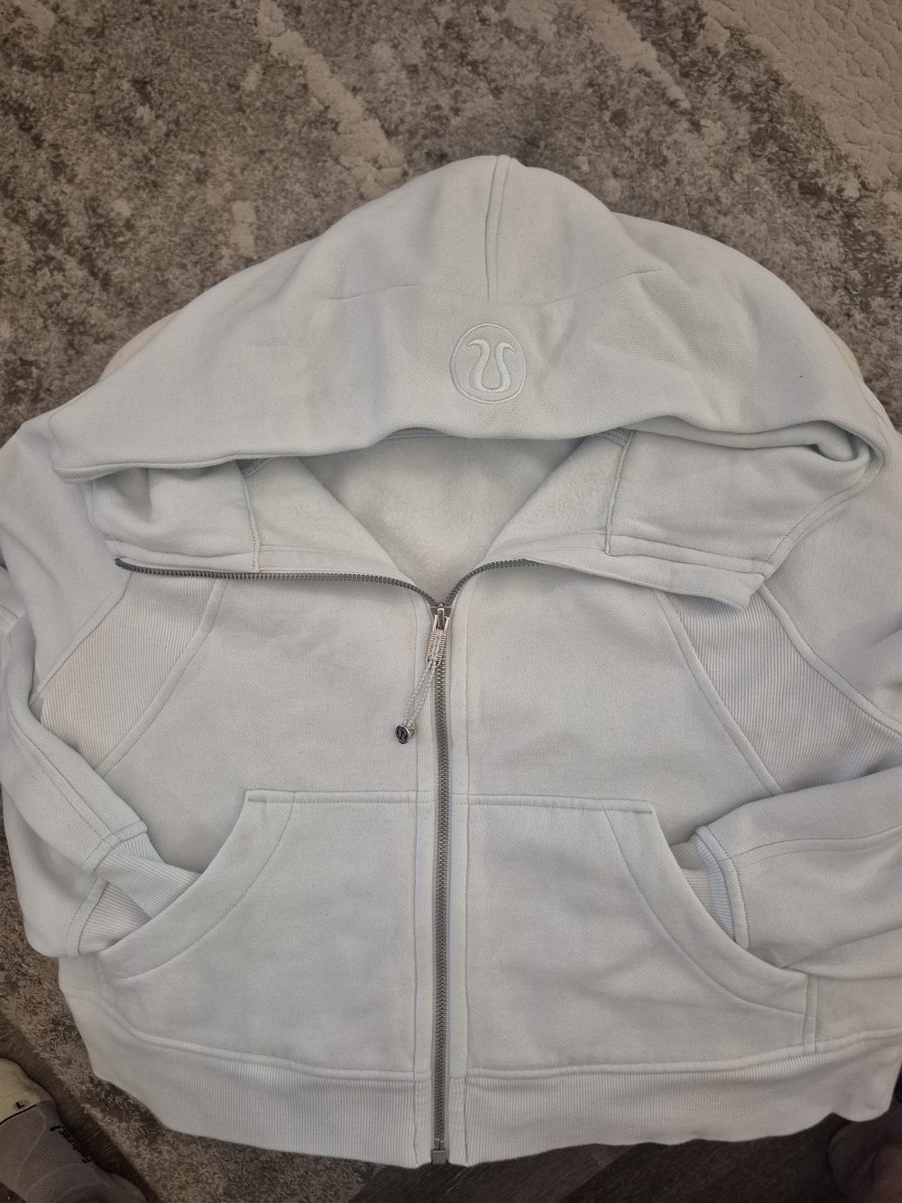 lululemon athletica Pale Blue Full-Zip Hooded Jacket
